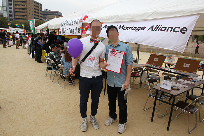 同性婚の署名活動に参加しました！
